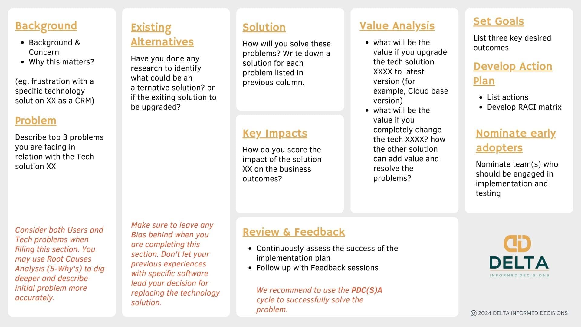 DELTA Lean Tools